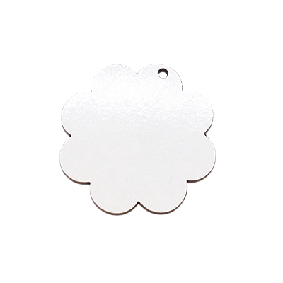 Chaveiro Flor em MDF 3,5x3,5cm | Pct com 10 Unidades | Para Sublimação