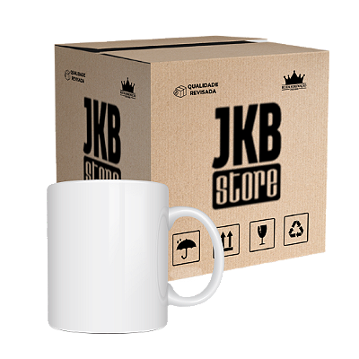 Caixa de Caneca Branca JKB 325ml (P/ Sublimação)
