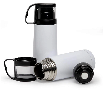 GARRAFA TÉRMICA PARA SUBLIMAÇÃO - INOX COM TAMPA - 300 ML