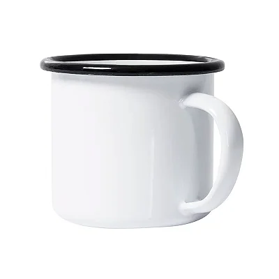 Caneca de Alumínio Esmaltada P/ Sublimação - 235ml