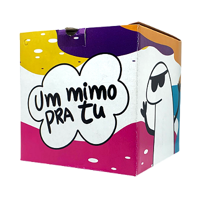 Caixinha de Caneca "Um mimo pra tu" Pct c/ 12 Unidadess