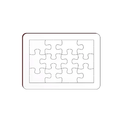 Quebra-Cabeça 6 Peças MDF Para Sublimação