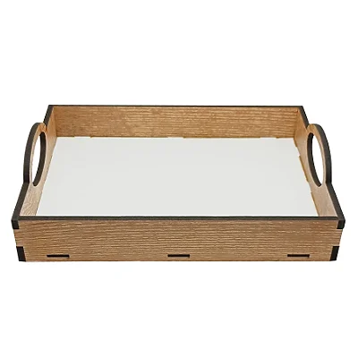Bandeja Café da Manhã MDF Resinado Para Sublimação | 21×29cm