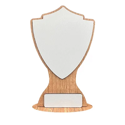 Troféu Amadeirado Brasão de MDF
