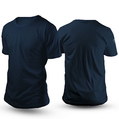 Camiseta Azul Marinho Algodão OBM, DTF e Silk – Alta Qualidade e Durabilidade