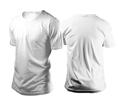 Camiseta de Algodão Branca Unissex P ao G4
