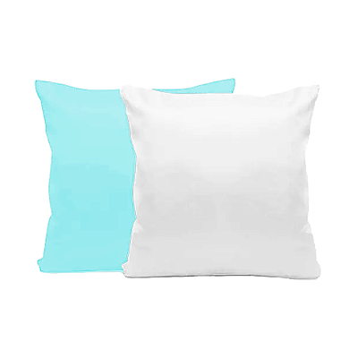 Almofada Azul Claro com Enchimento 40x40cm para Sublimação