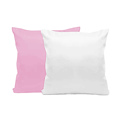 Almofada Rosa Claro com Enchimento 40x40cm para Sublimação