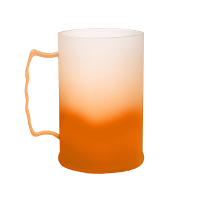 Caneca de Chopp Degradê Laranja | 500ml
