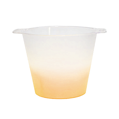 BALDE DE GELO JATEADO LARANJA NEON
