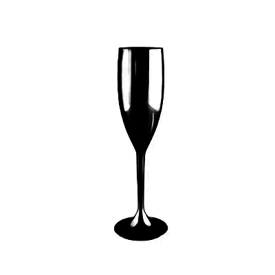 Taça de Champanhe Jateada Preta | 230ml