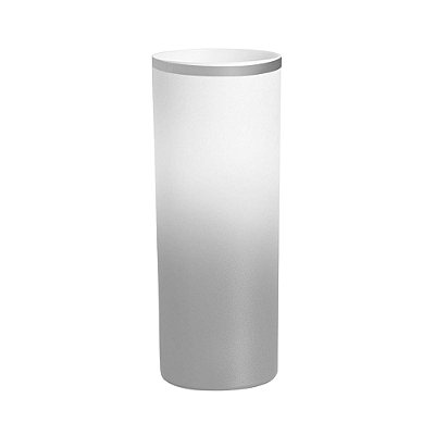 Long Drink Degradê com Borda Prata de 330ml | Transfer ou DTF UV