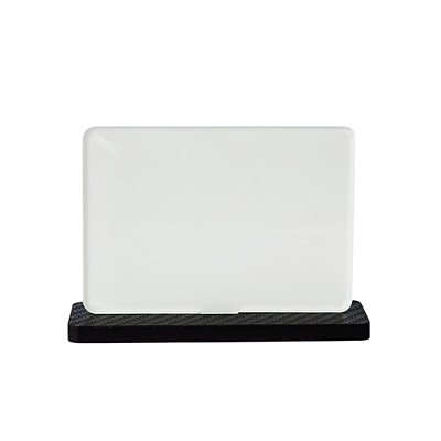 Placa Acrílica Vertical 10x7cm | Acrílico Retroverso - Base de MDF
