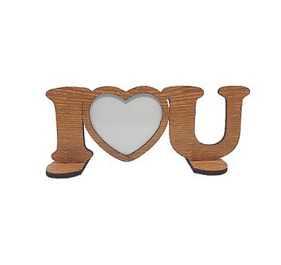 Porta-Retrato MDF “Love You” 3mm | Para Sublimação