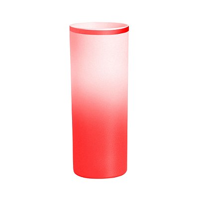 Long Drink Degradê com Borda Vermelha 330ml | Transfer ou DTF UV
