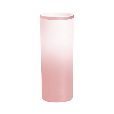 Long Drink Degradê com Borda Rose de 330ml | Transfer ou DTF UV