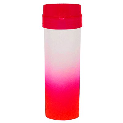 Garrafa Bio Baby Degradê Vermelho | Ideal para Personalização - 350 ml