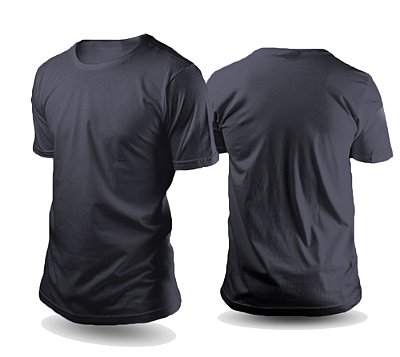 Camiseta de Poliéster Cinza grafite Unissex P ao G3 para Sublimação