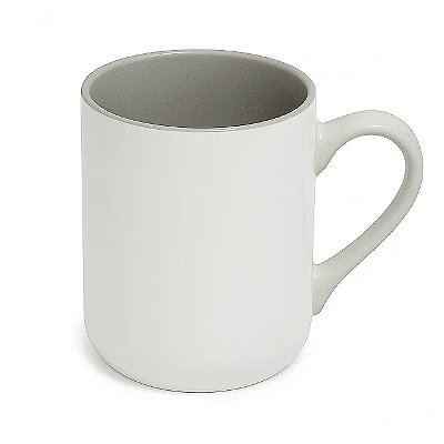 Caneca Imperial Alça e Interior Cinza 325mL - Live