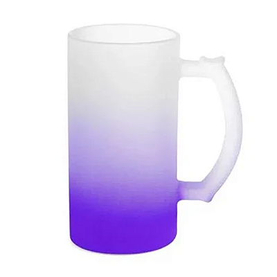 Caneca de Chopp Roxo Fosco Degradê 475mL