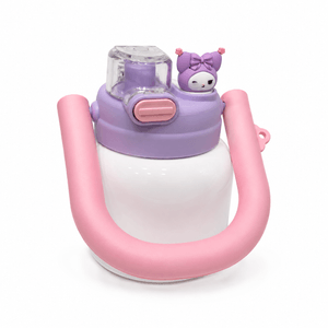 GARRAFA TERMICA BRANCA  BABY POP ROSA E ROXO 700ML - 5055