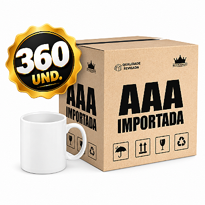 10 Caixas [360un] Caneca Branca #3000 - 325ml