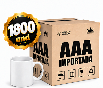 50 Caixas [1800un] Caneca Branca #3000 - 325ml