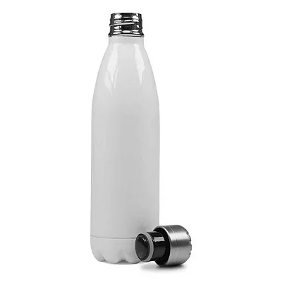 Garrafa Live Cola Aluminio Branca 500mL