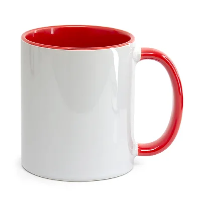 CANECA smart 325ML BRANCO ALÇA INTERNA VERMELHO COD 7457 live