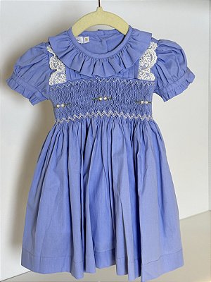 Vestido Ponto Smock Luna