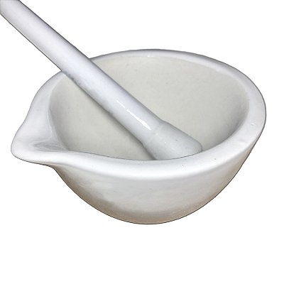 Gral Com Pistilo 100Ml Porcelana Diametro 92Mm
