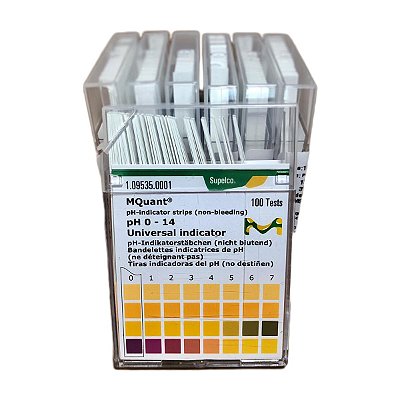 Fita Papel Indicador De pH 0-14 Grad. 1 - Caixa C/ 100Un (MERCK)