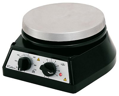Agitador Magnético Com Aquecimento P/ Até 10L Placa 18cm (100 a 1800 RPM) (Fisatom)