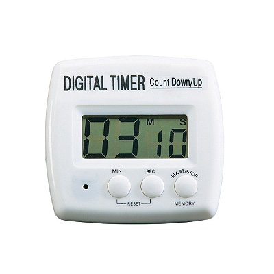 Timer (relógio) Temporizador Digital 99 Minutos, 1 Canal, Alarme 60 Segundos
