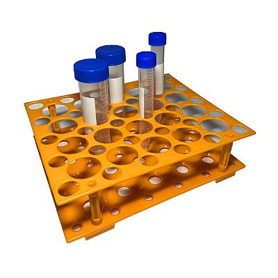 Estante / rack Para Tubos de 50ml ou 15ml Autoclavável em Polipropileno