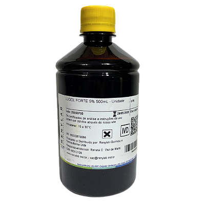 Lugol Forte Concentrado 5%I/10%KI 500ml (Renylab)