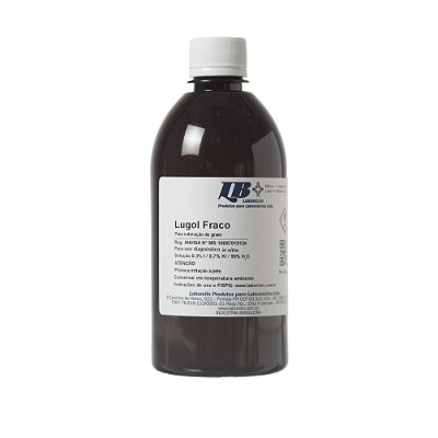 Lugol Fraco Para Gram 0,3%I / 0,7%KI 500ml (Laborclin)