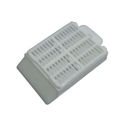Cassete Histológico em Poliacetal (POM) Tampa Removível Branco Pacote Com 250un (FirstLab)