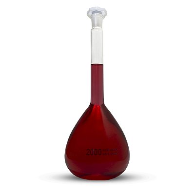 Balão Volumétrico 2000ml Rolha Poli Classe A
