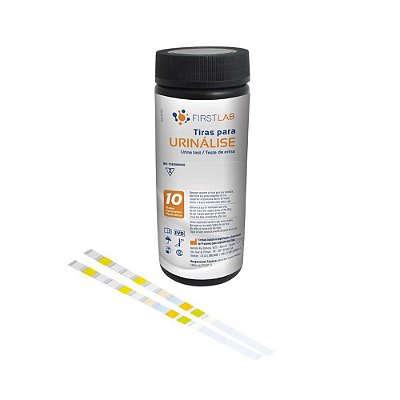 Tiras Para Urinálise (Análise de Urina) 5mm 10 Parâmetros Caixa com 150un