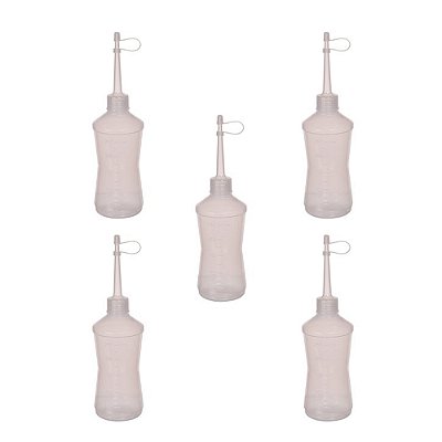 Almotolia Bico Reto Aplicador 125ml Kit Com 5 Peças