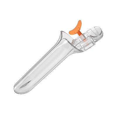 Espéculo Vaginal Ginecológico Descartável Estéril Grande (G), Embalagem Individual Kit C/10Un.