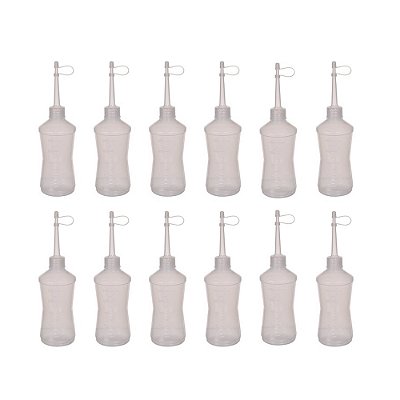 Almotolia Bico Reto Aplicador 125ml Kit C/ 12 Peças