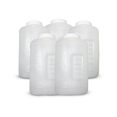 Coletor De Urina 24h Translucido - 2l - Kit Com 5 Un