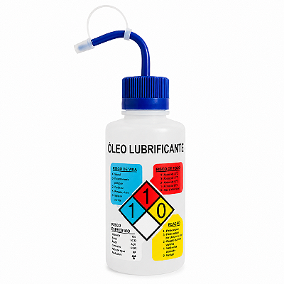 Pisseta 500ml C/ Classificação de Risco (Diamante de Hommel) P/ Óleo Lubrificante