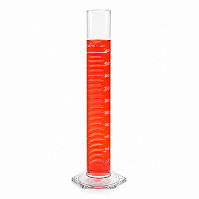 Proveta de Vidro 500ml Graduada Base Hexagonal de Vidro