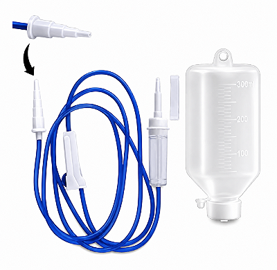 50 Equipos Escalonados + 50 Frascos 300ml Nutrição Enteral Kit