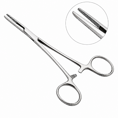 Pinça Kelly Reta 14cm Aço Inoxidável
