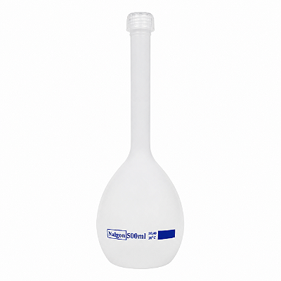 Balão Volumétrico Plástico 500ml em PP Autoclavável