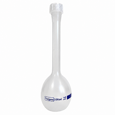 Balão Volumétrico Plástico 100ml em PP Autoclavável